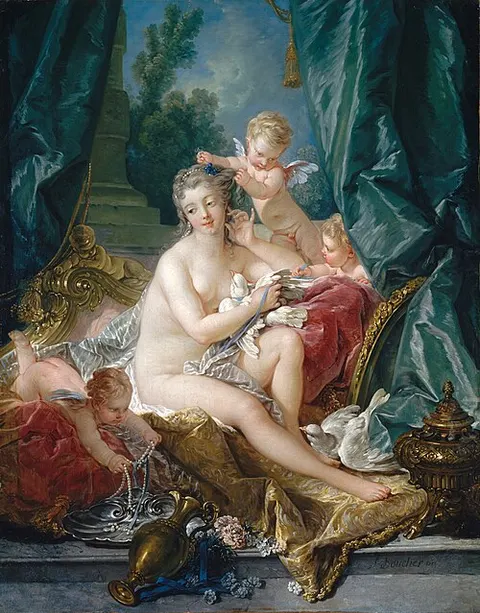 Venus arreglándose