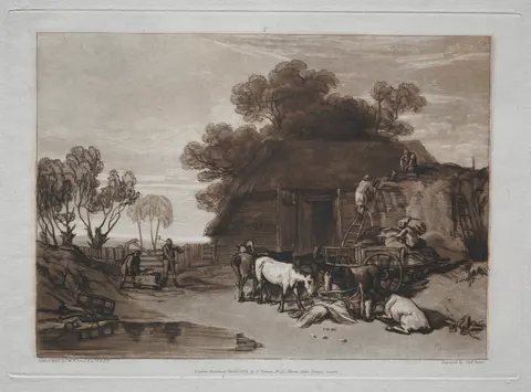 Liber Studiorum:  The Straw Yard