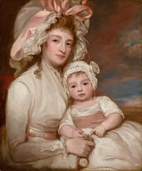 Mrs. Henry Ainslie with her child