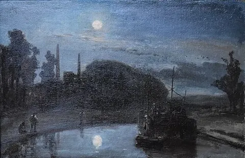 Le soir sur le canal