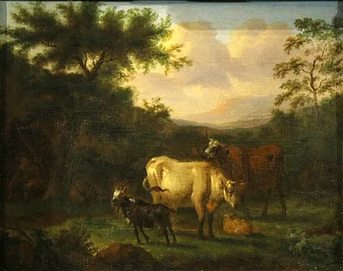 Landscape with animals