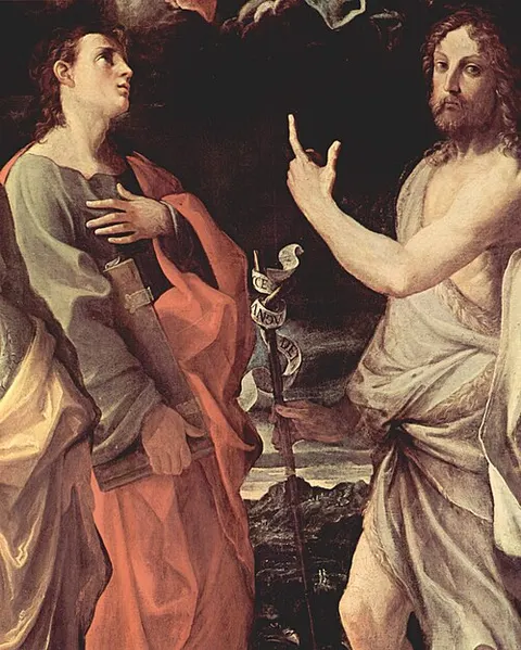 Coronation of the Virgin with Sts John the Evangelist, John the Baptist, Bernard and Catherine of Alessandria