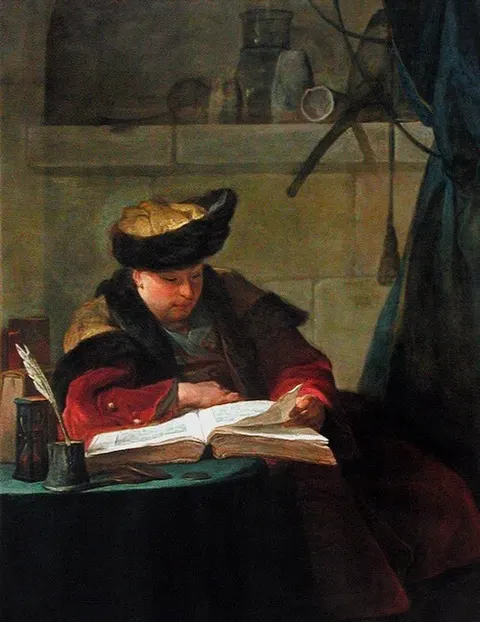 A Chemist in His Laboratory