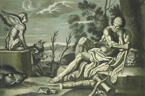 Hercules and the Sphinx