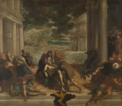 The body of saint Mark is taken away by the christians