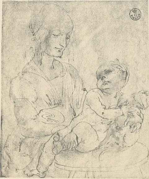 Studies for a Madonna with a Cat