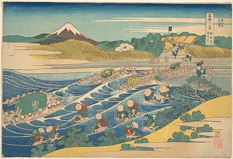 El Fuji desde Kanaya en la Tōkaidō