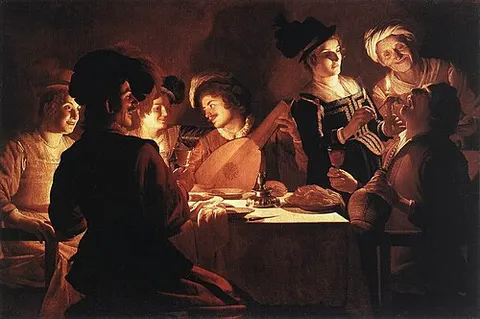 Supper with a Lute Player
