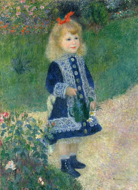 Niña con regadera