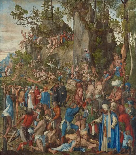 El martirio de los diez mil cristianos