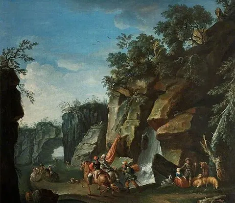 Landscape with Horsemen