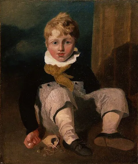 Boy at Marbles (Henry E. Cotman, 1802–1871)