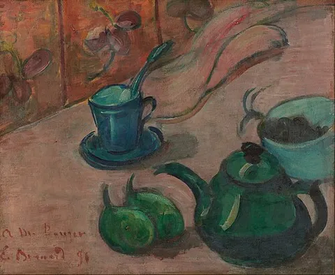 Still Life (Cup, Compote Dish, Teapot, and Fruit) 1890