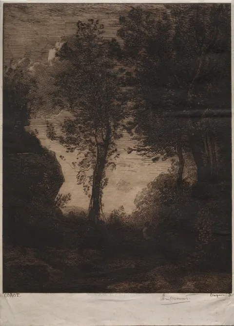 Landscape: Sunset, after Corot