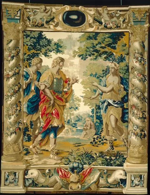 Venus tells Aeneas and his friend Achates to go to Carthage