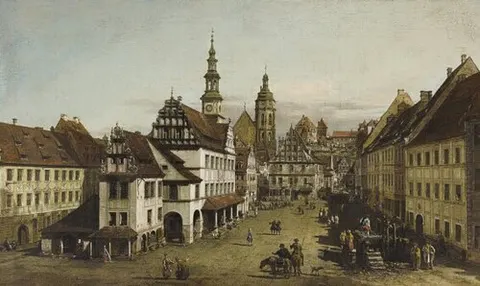 Pirna, a view of the the Market Square
