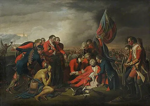 The Death of General Wolfe at the Battle of Quebec