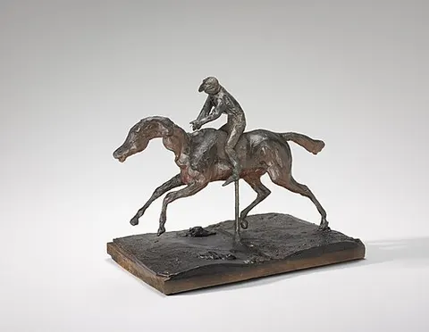Horse Galloping on the Right Foot, the Back Left Foot Only Touching the Ground