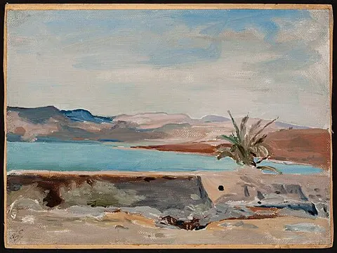 Capernaum on the Sea of Galilee. From the journey to Palestine
