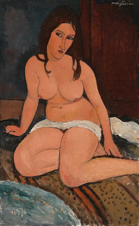 Desnudo sentado