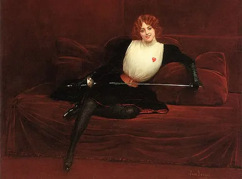 La esgrimista