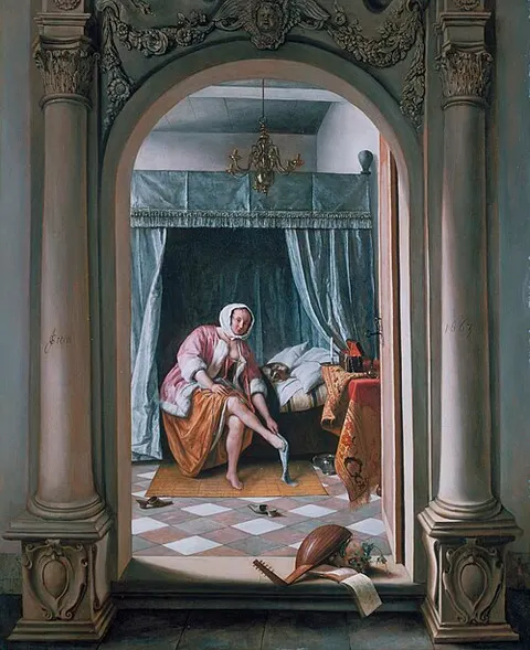 Mujer en su baño (Jan Steen)