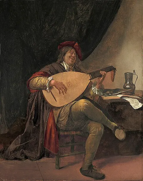 Autorretrato con laúd