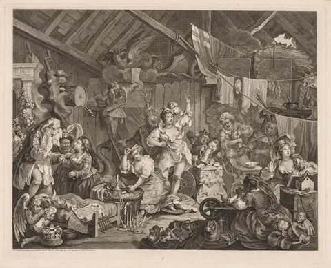 Strolling Actresses Dressing in a Barn