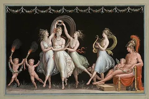 The Graces and Venus Dance before Mars