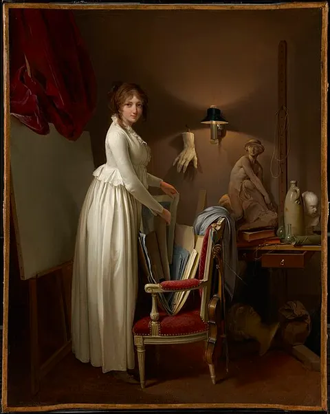 The Artist's Wife in His Studio
