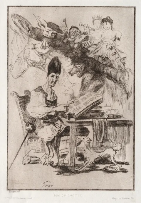 Don Quichote, after Goya