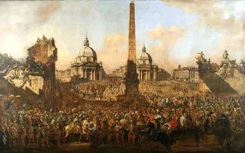 Entry of Jerzy Ossoliński into Rome in 1633