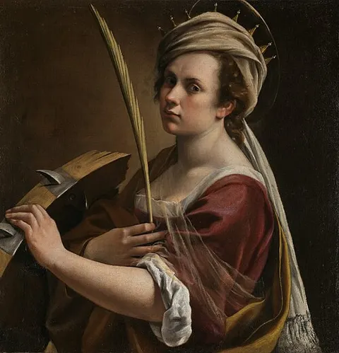 Autorretrato como Santa Catalina de Alejandría