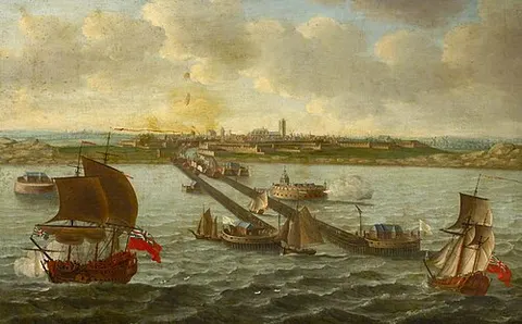 View of Dunkirk in the 17th century