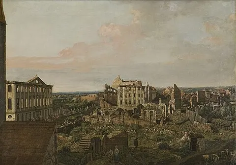 View of Dresden Ruins
