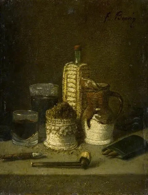 Still Life with a Tobacco Pot and a Pipe