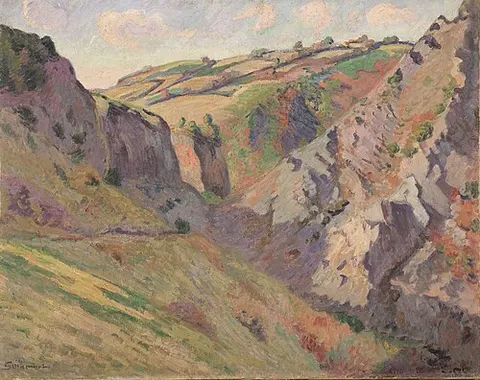 The Caverns of Prunal near Pontgibaud (Auvergne)