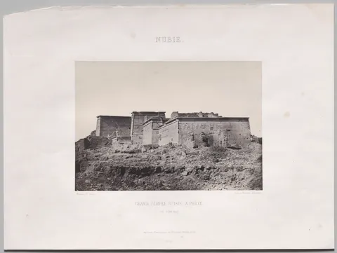 Grand Temple D’Isis, à Philoe (vue générale prise du nord), Nubie