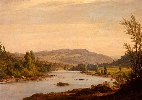Landscape with River (Scene in Northern New York)