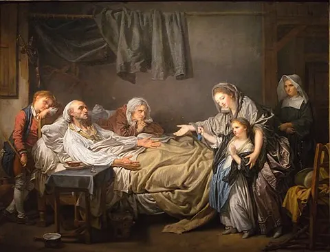 The Lady Giving Charity