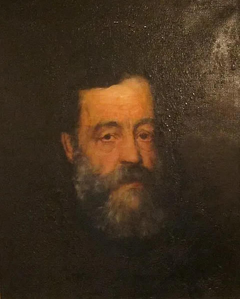 Portrait of Henry L. Fry, Woodcarver