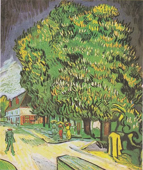 Chestnut Trees in Blossom
