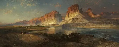 Nearing Camp, Evening on the Upper Colorado River, Wyoming