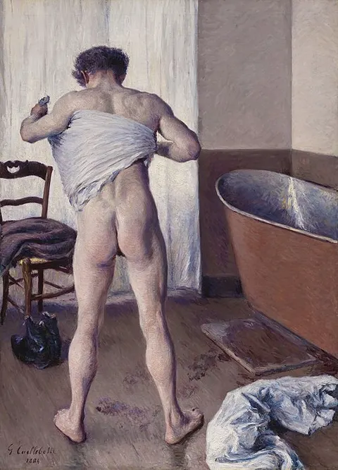 Hombre en el baño