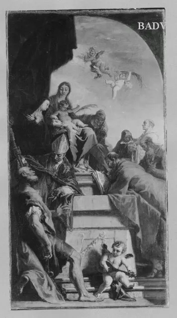Madonna enthroned with Saints