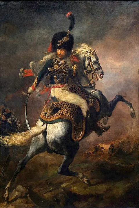 Oficial de cazadores a la carga