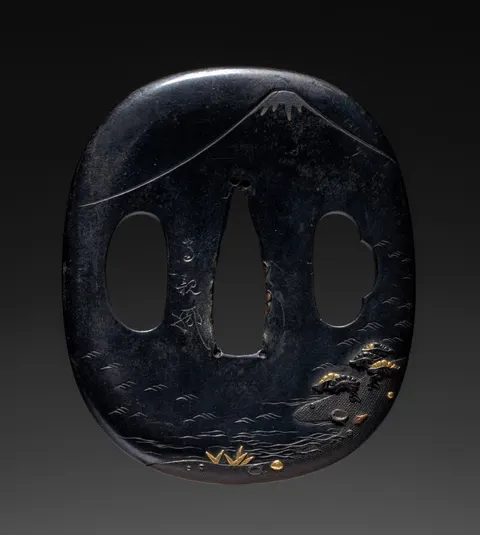 Sword Guard (Tsuba) with Mt. Fuji