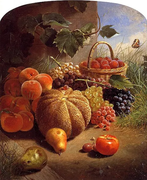 Naturaleza muerta con fruta