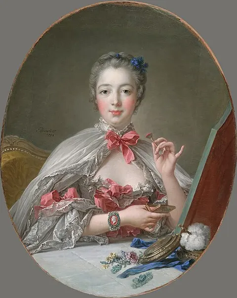 Madame de Pompadour en su tocador