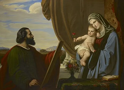 Saint Luke painting the Virgin